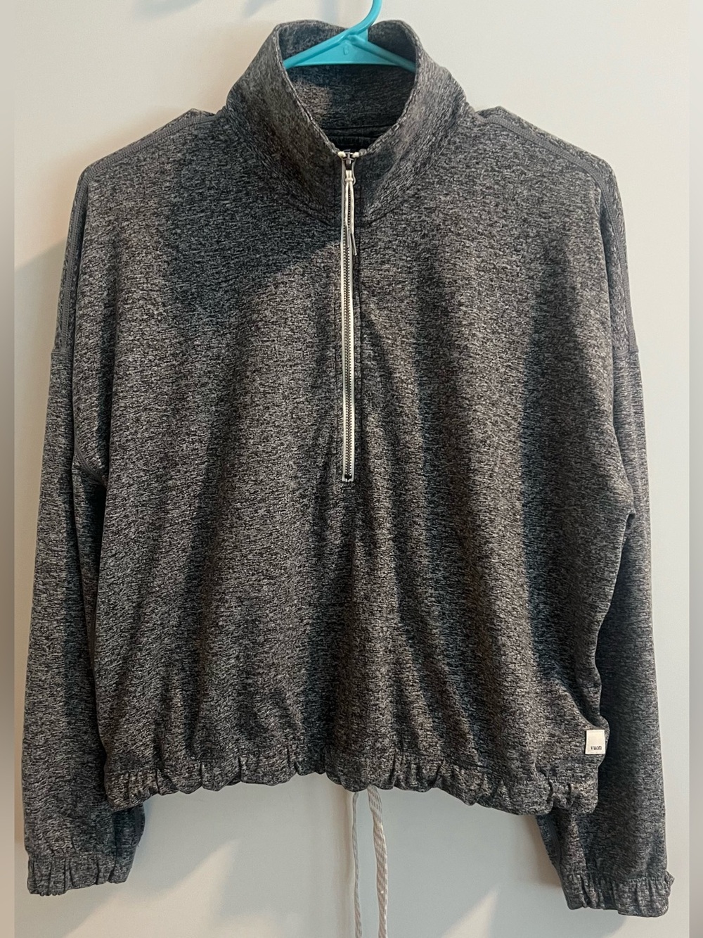 Vuori Heather Gray DreamKnit Pullover Half-zip